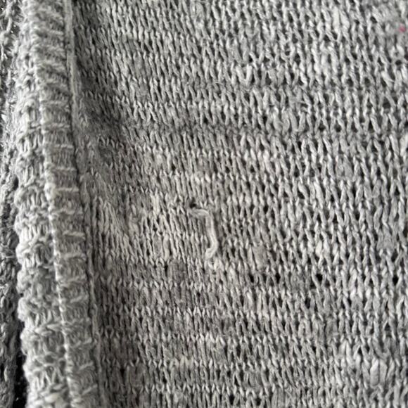 Abercrombie & Fitch Kids y2k v-neck crocheted pullover sweater with hood size L - Picture 4 of 6